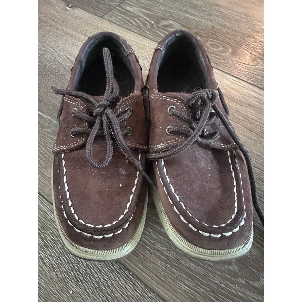 Dark brown sperry loafers dress shoes 10.5